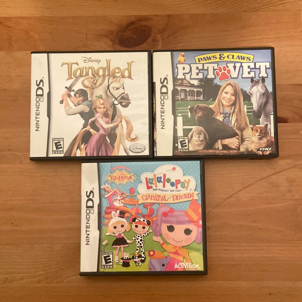 Nintendo DS Lot of 3 games.